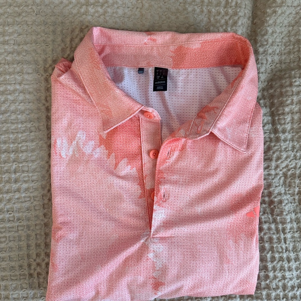 Adidas Flower Mesh Golf Polo